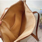 SummerBreeze Tote - Stijlvolle Rieten Tas met Leren Handvatten
