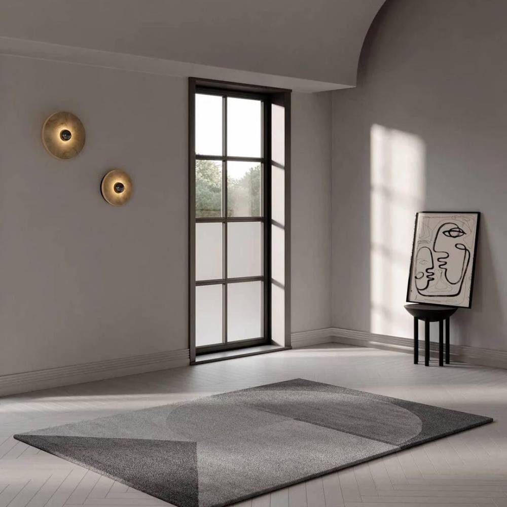 Aurora d'Or - Ronde Alabaster/Aluminum Wandlamp