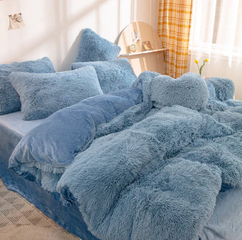 FluffCandy - Luxe Langharig Dekbedovertrek voor Winterse Warmte