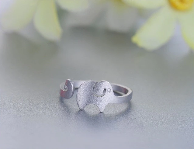 SilverCraft Olifantring - Verstelbaar en Charmant