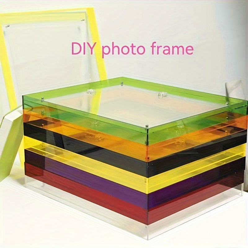 VividFrame – Kleurrijke Transparante Fotolijst voor Muur en Tafel