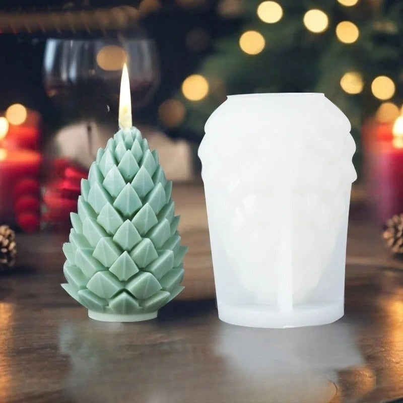 Stijlvolle 3D Kaarsen Mal – Creëer Unieke Feestdecoraties