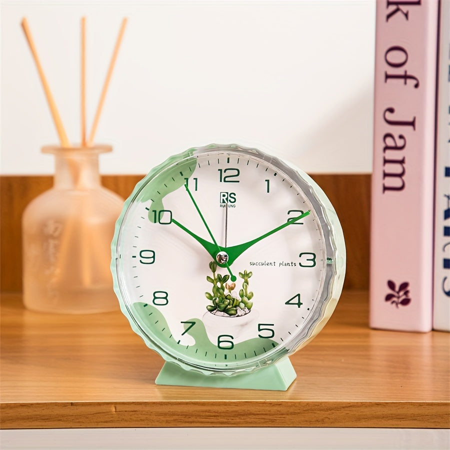 FloraTime Clock - Elegante Bloemenweker met Alarm