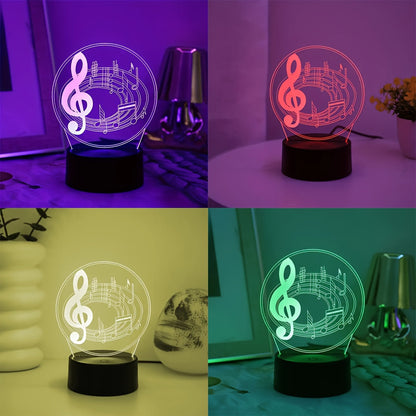 MelodyGlow Lamp - USB Tafellamp met Muzieknoten