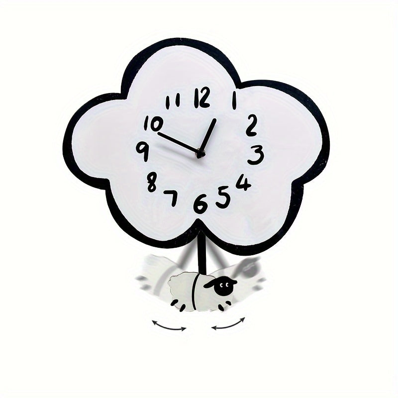 CloudSwing Clock – Schommelend Schaap Wandklok