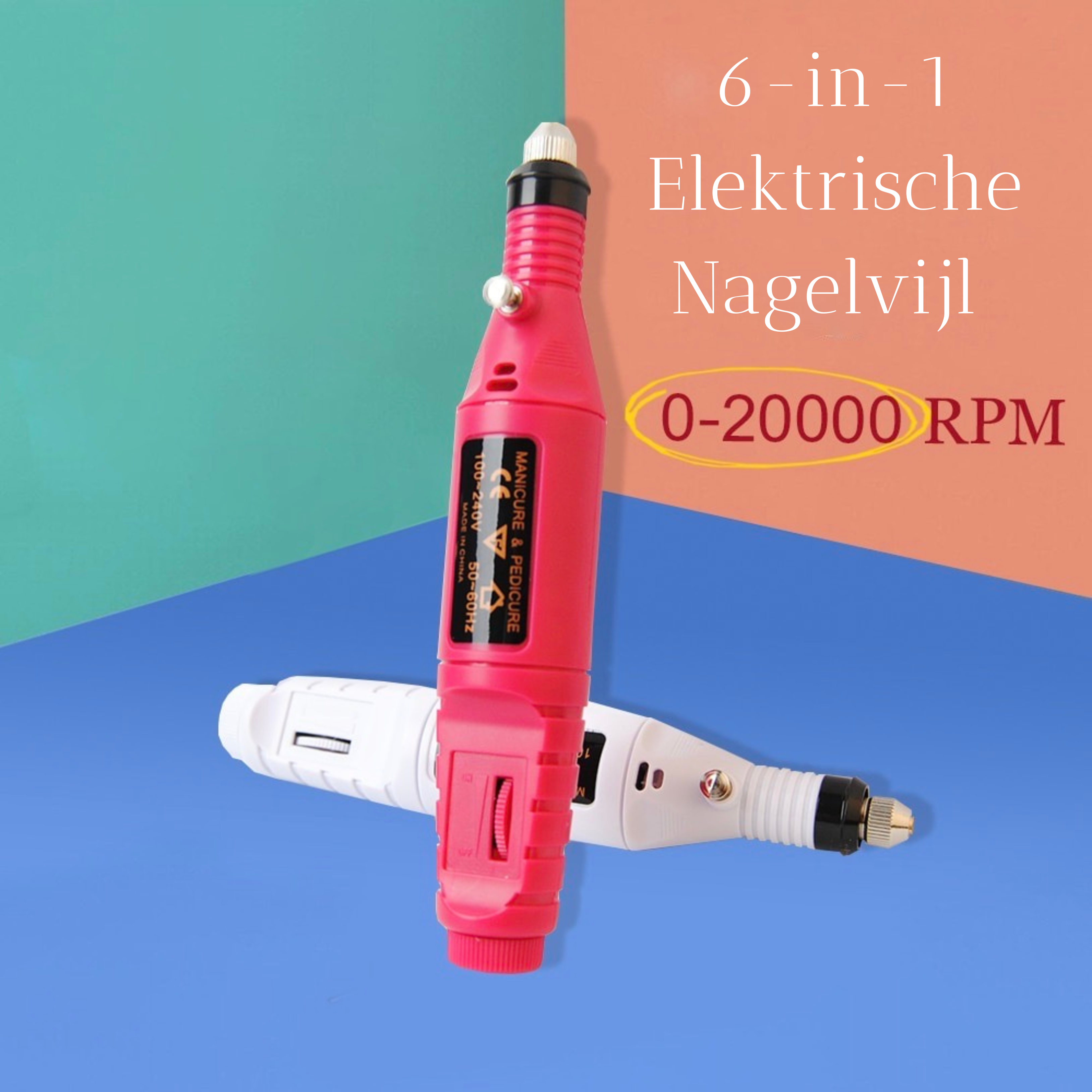 ProNail Expert - 6-in-1 Elektrische Manicureset