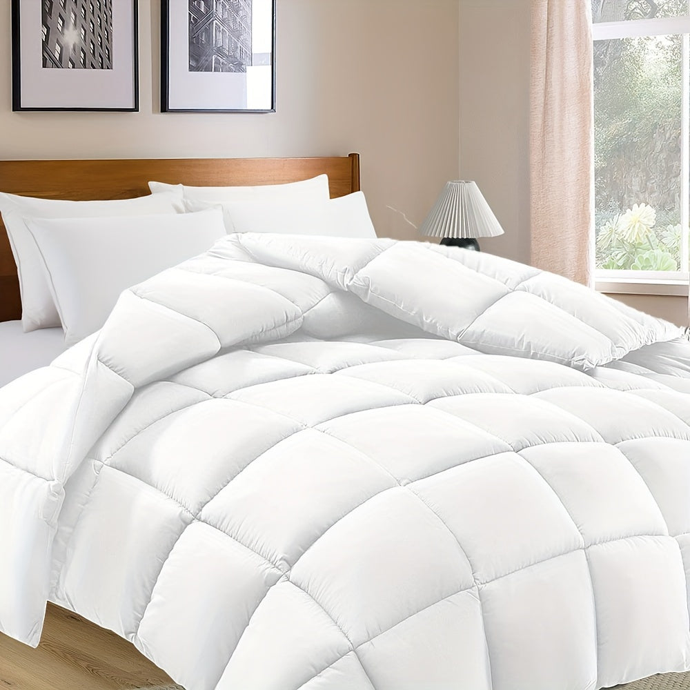 Luxe Seizoensdekbed met Omkeerbaar Design en Microvezelvulling