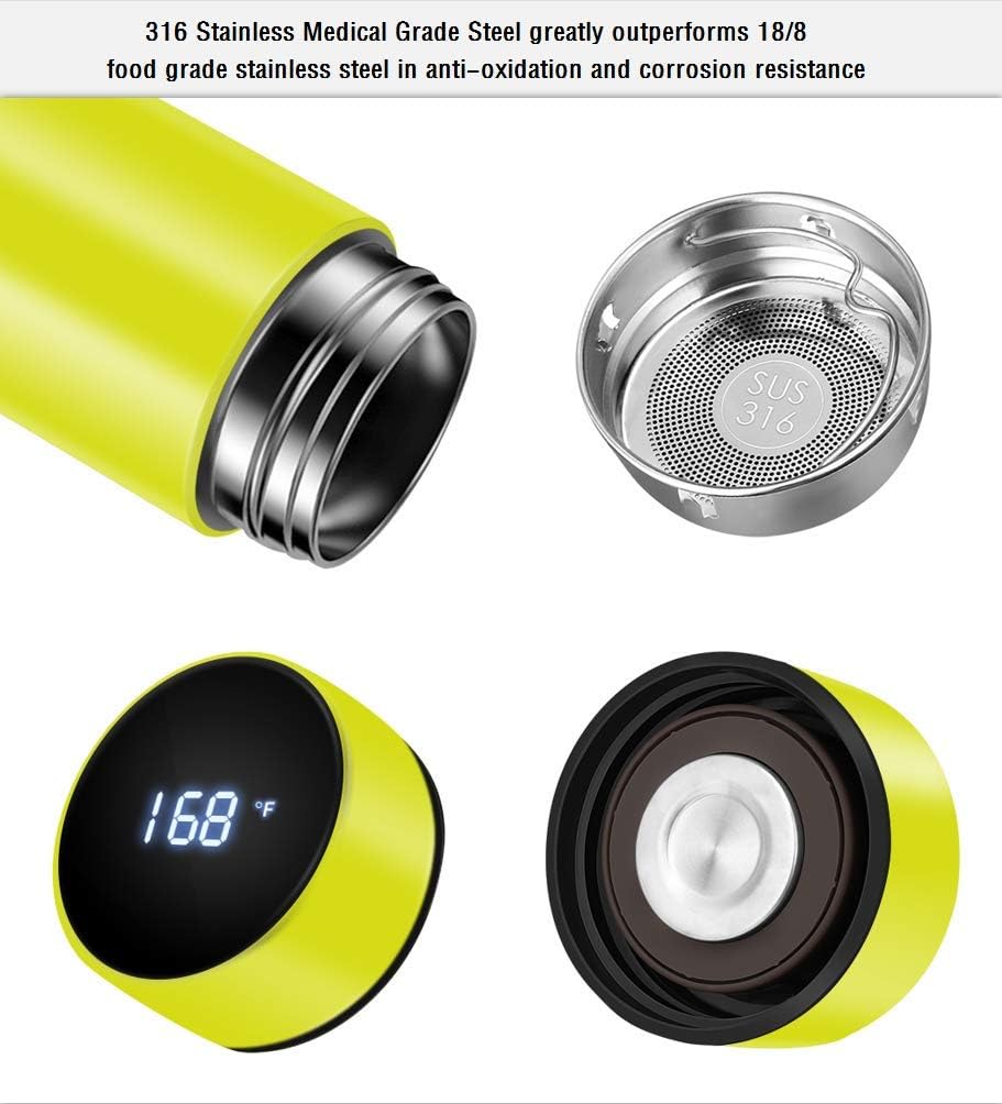 ThermoGlow - Slimme Geïsoleerde Fles met LED Display