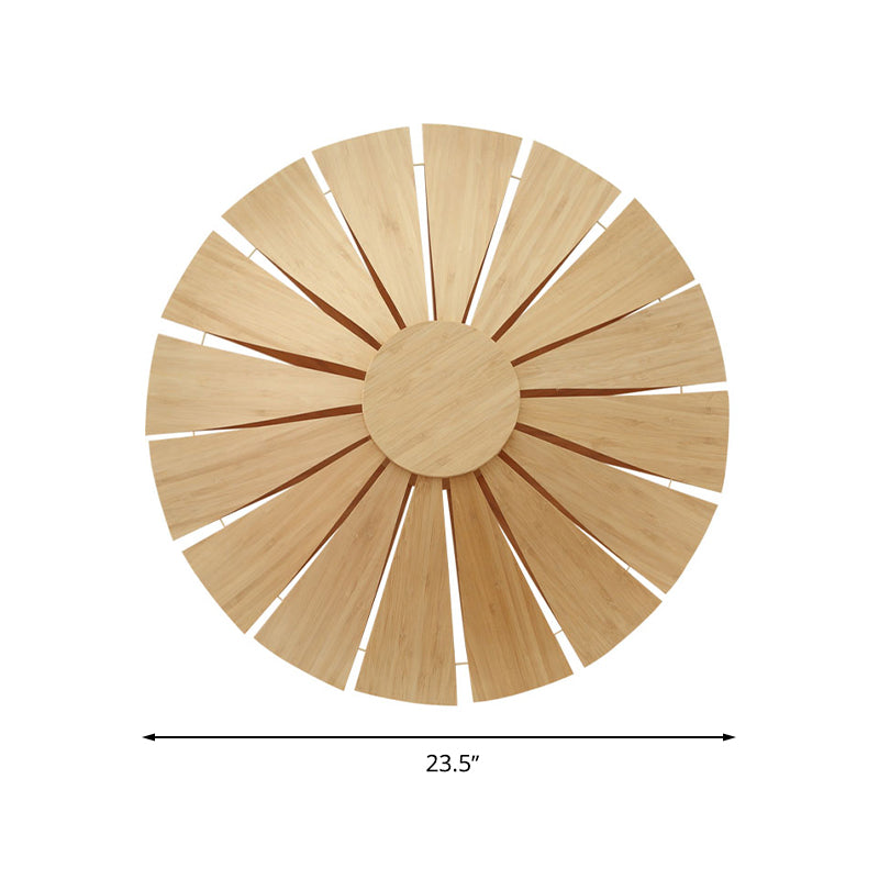 CircleWood - Moderne Houten Wandlamp voor Sfeer