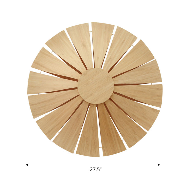 CircleWood - Moderne Houten Wandlamp voor Sfeer