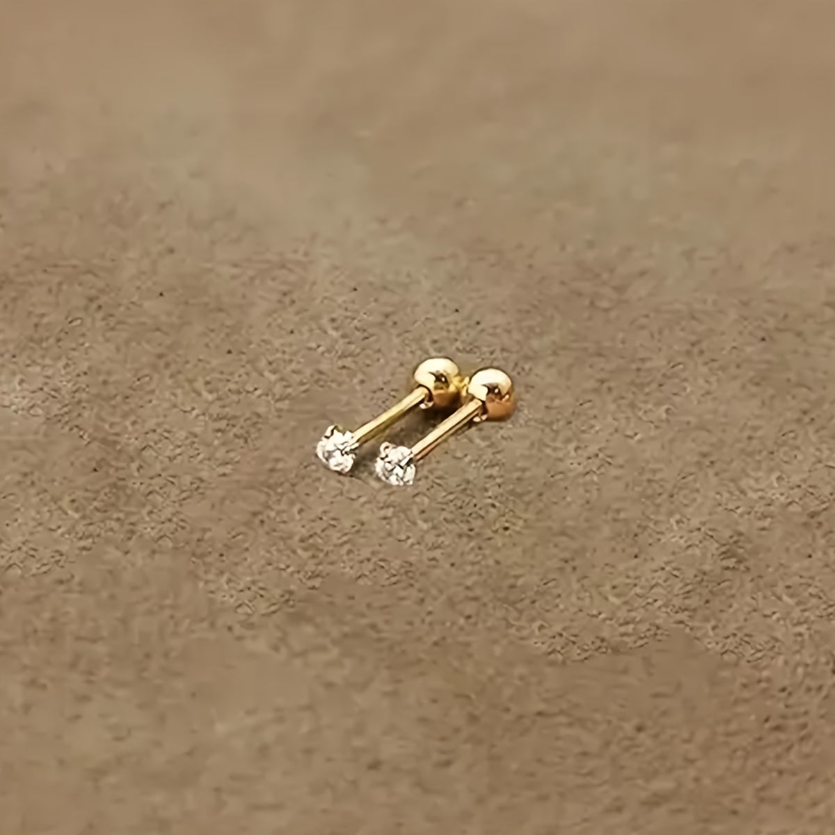 Lumen Sparkle - Tijdloze Titanium Zirkonia Oorknopjes