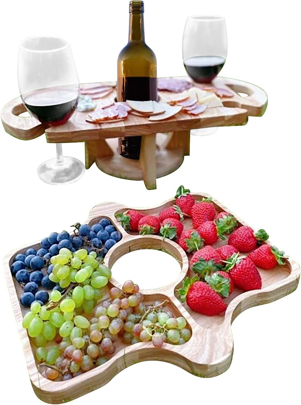 DualServe Rack – Stijlvol Tafelrek voor Fruit & Wijn