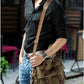 RetroCarry Bag – Vintage Canvas Schoudertas voor Laptops