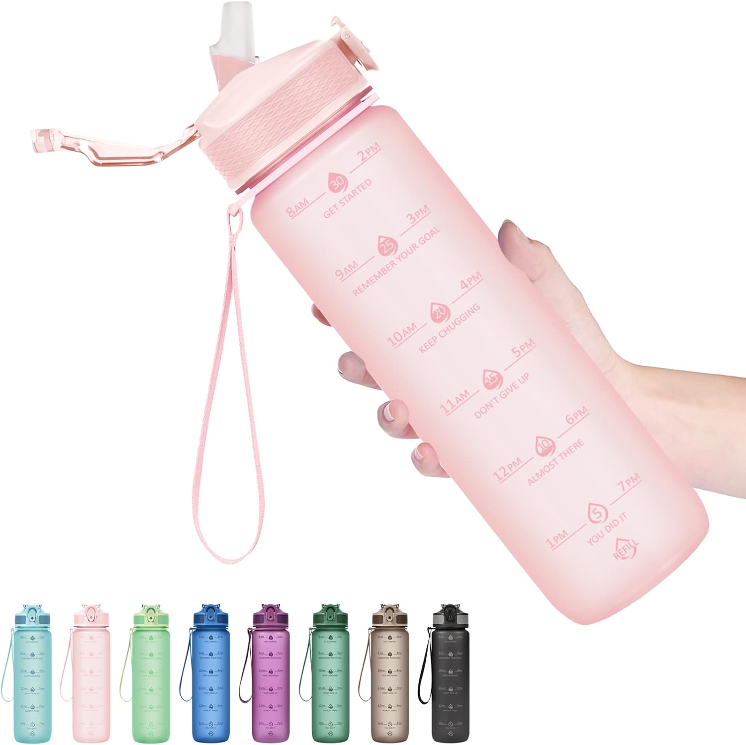 HydraBoost – Trendy Motivational Drinkfles 900ml