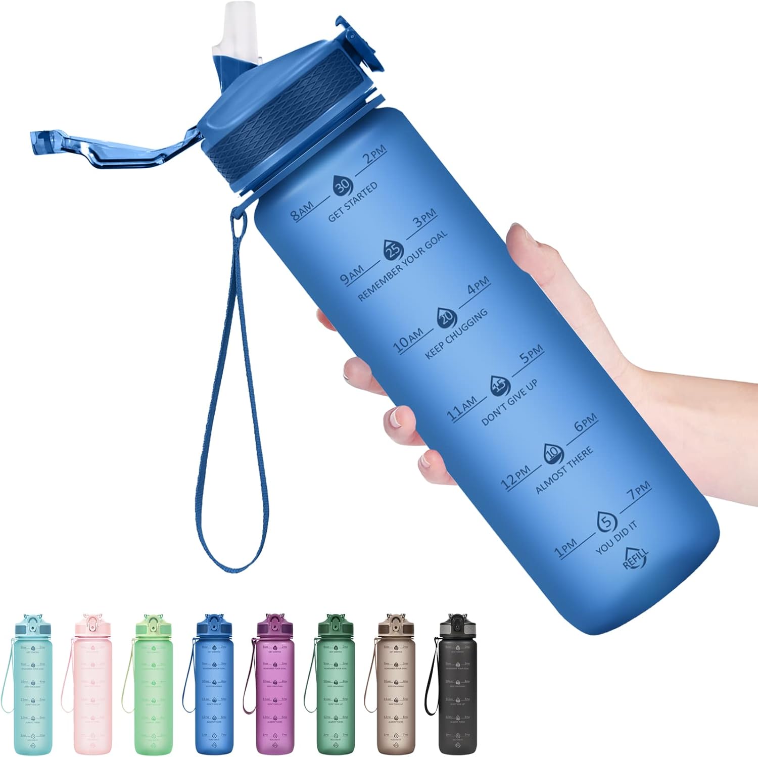 HydraBoost – Trendy Motivational Drinkfles 900ml