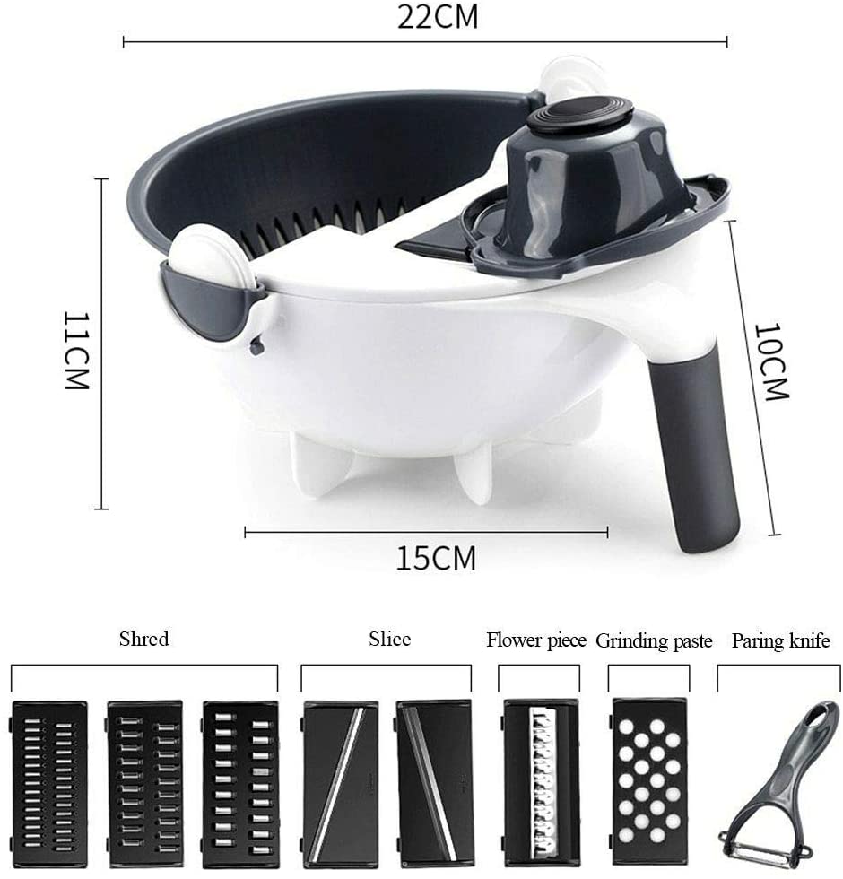 MagicChef - Multifunctionele 9-in-1 Groentesnijder en Hakker