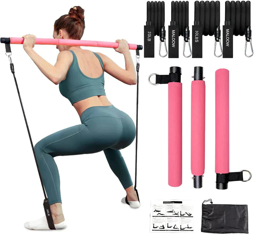 PilatesCore – Complete Pilates Bar Set voor Thuis