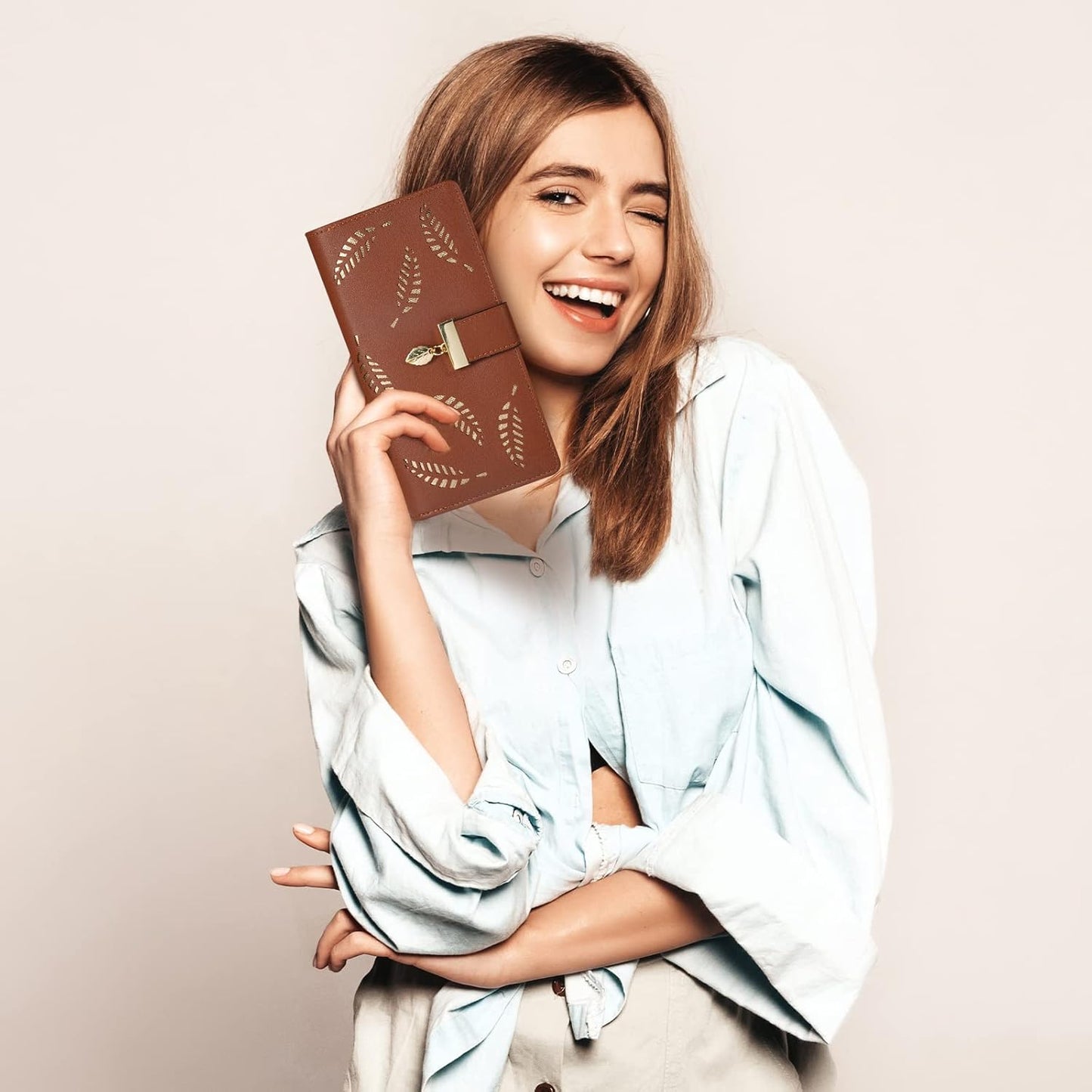 LeatherLeaf – Stijlvolle Leren Portemonnee voor Dames
