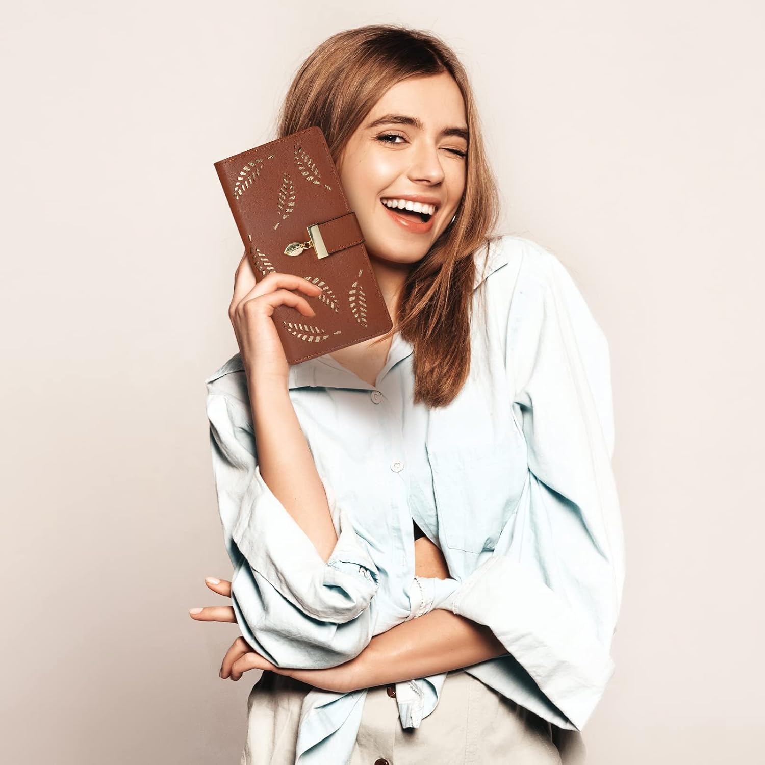 LeatherLeaf – Stijlvolle Leren Portemonnee voor Dames