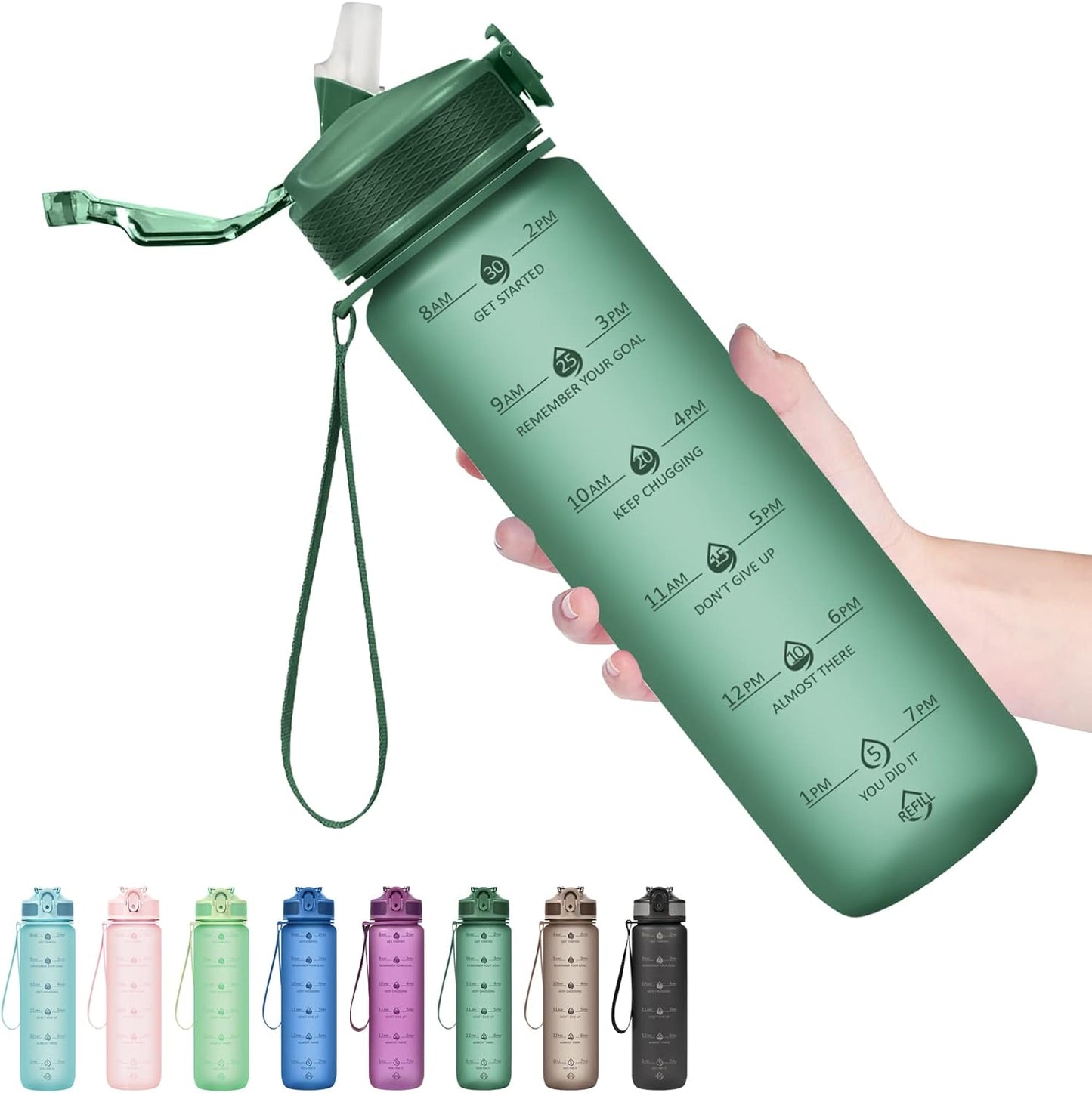 HydraBoost – Trendy Motivational Drinkfles 900ml