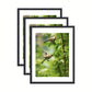 GalleryFrame – Set van 3 Zwarte Fotolijsten voor Wanden en Tafels