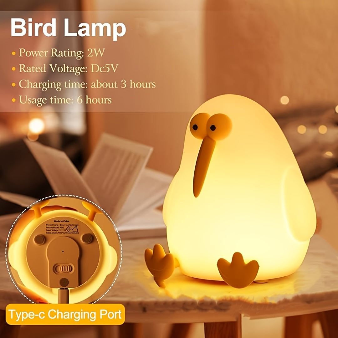 KiwiGlow Lamp - Schattige Kiwi LED Nachtlamp
