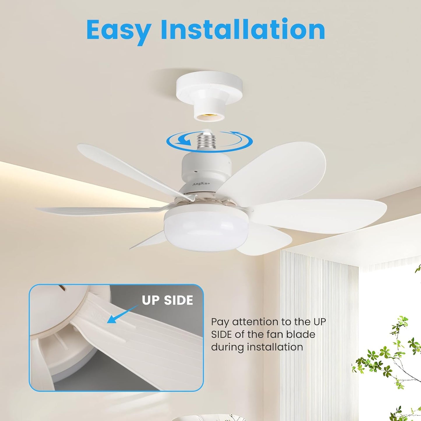 BreezeLight Fan – Verstelbare LED Plafondventilator