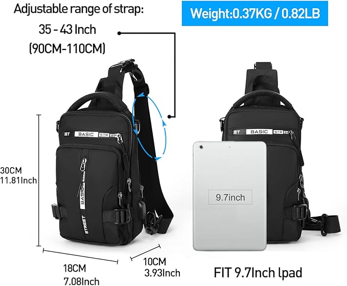 UrbanLite - Stijlvolle Crossbody Rugzak voor Dagen in de Stad