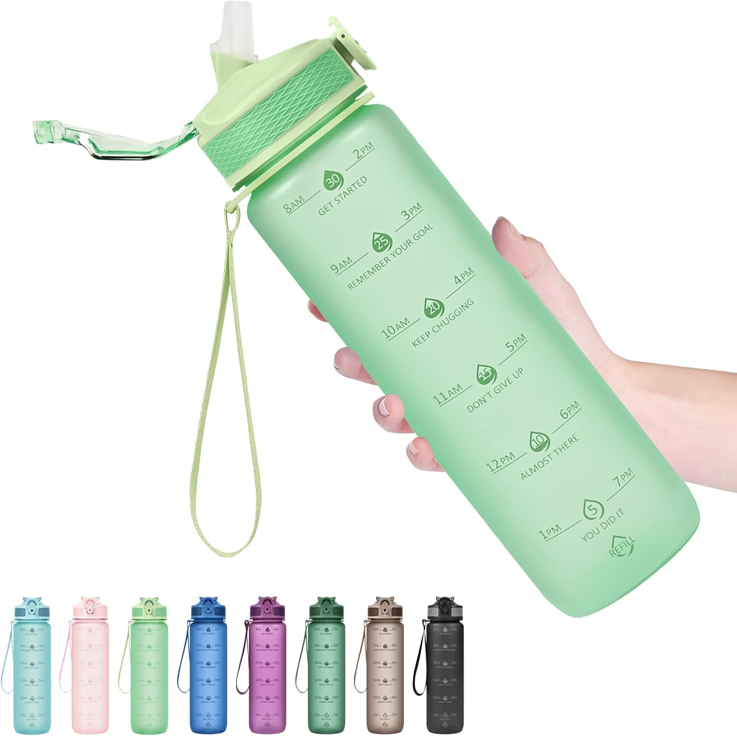 HydraBoost – Trendy Motivational Drinkfles 900ml