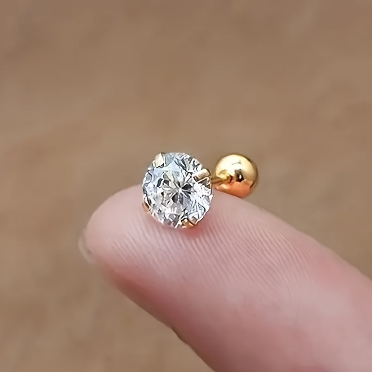 Lumen Sparkle - Tijdloze Titanium Zirkonia Oorknopjes