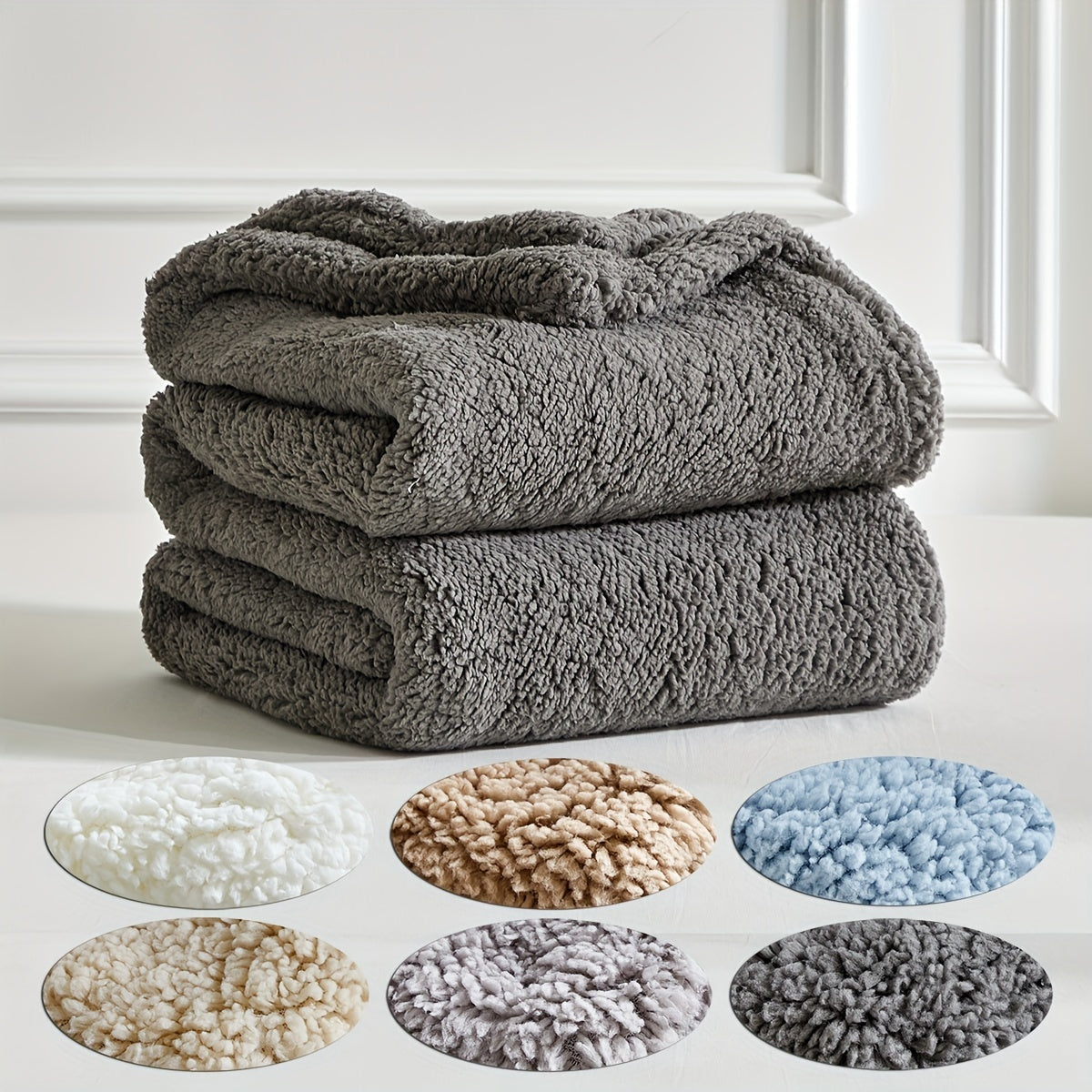 CozyWrap – Luxe Sherpa Fleece Deken voor Winterdagen