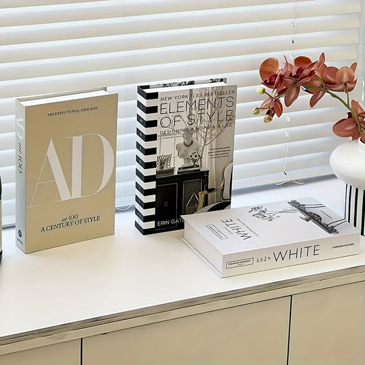 ChicDecor - Set van 3 Elegante Boeken voor Interieurstijl