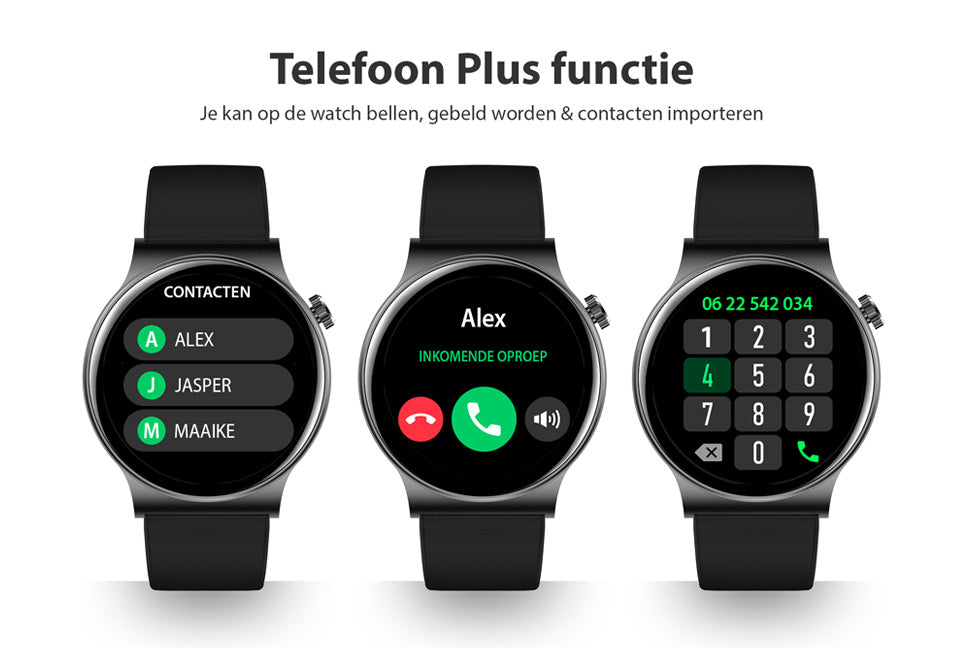 SmartFit Watch - Stijlvolle Multifunctionele Gezondheidstracker