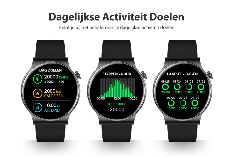 SmartFit Watch - Stijlvolle Multifunctionele Gezondheidstracker