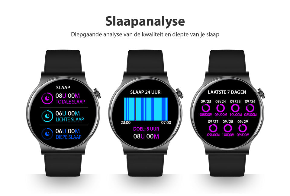 SmartFit Watch - Stijlvolle Multifunctionele Gezondheidstracker