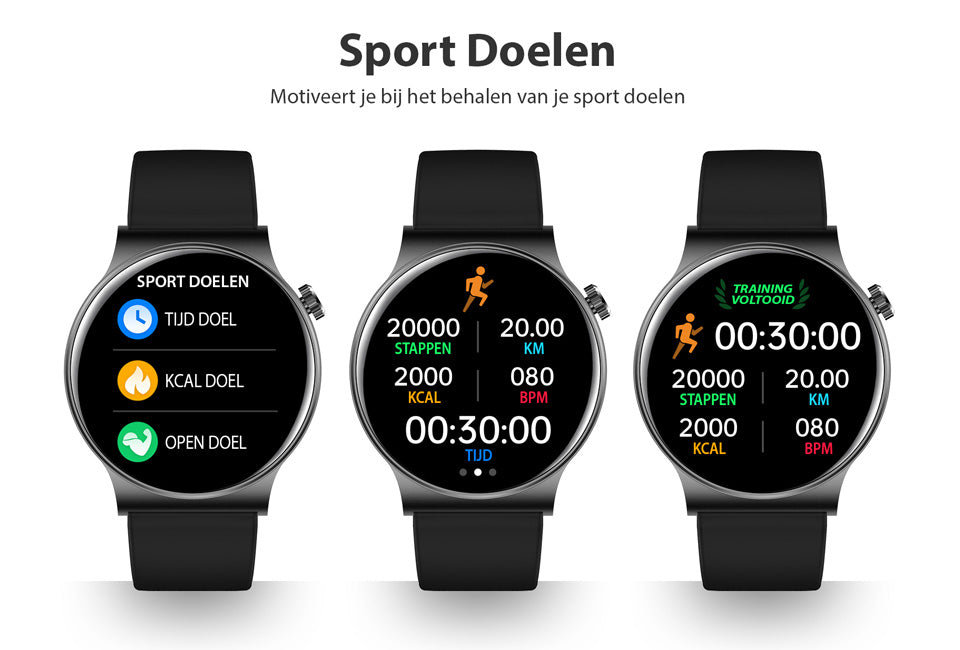 SmartFit Watch - Stijlvolle Multifunctionele Gezondheidstracker