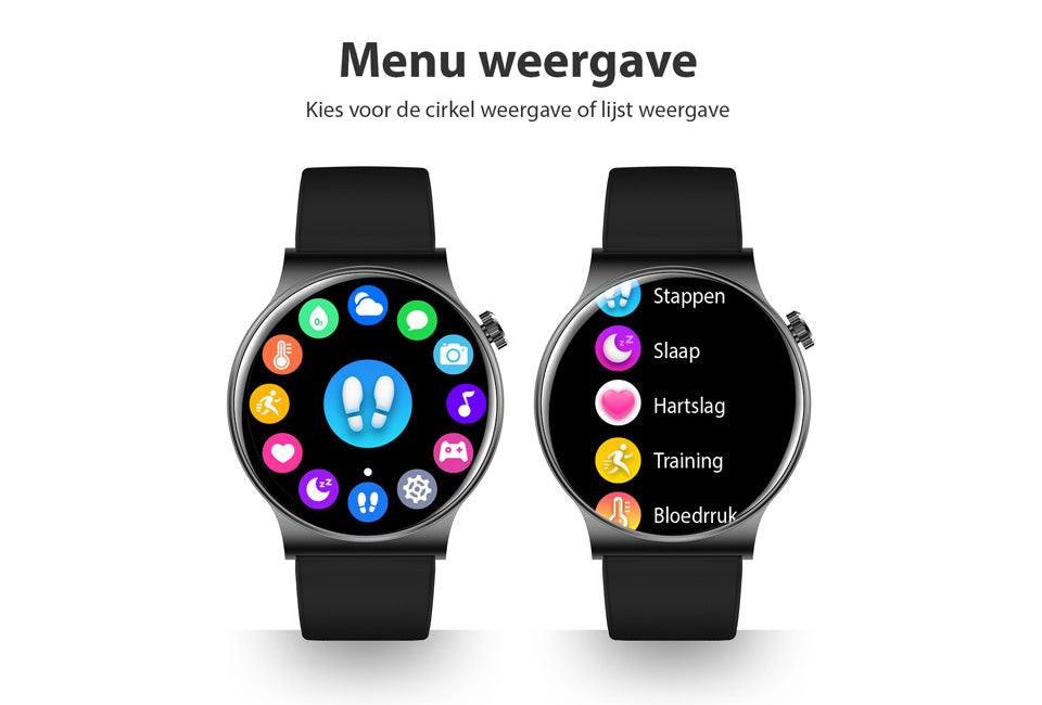 SmartFit Watch - Stijlvolle Multifunctionele Gezondheidstracker