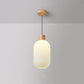 VintageLight - Stijlvolle Houten en Glazen Hanglamp