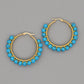 Sanne's Elegant Boho Nature-Inspired Crystal Hoop Earrings