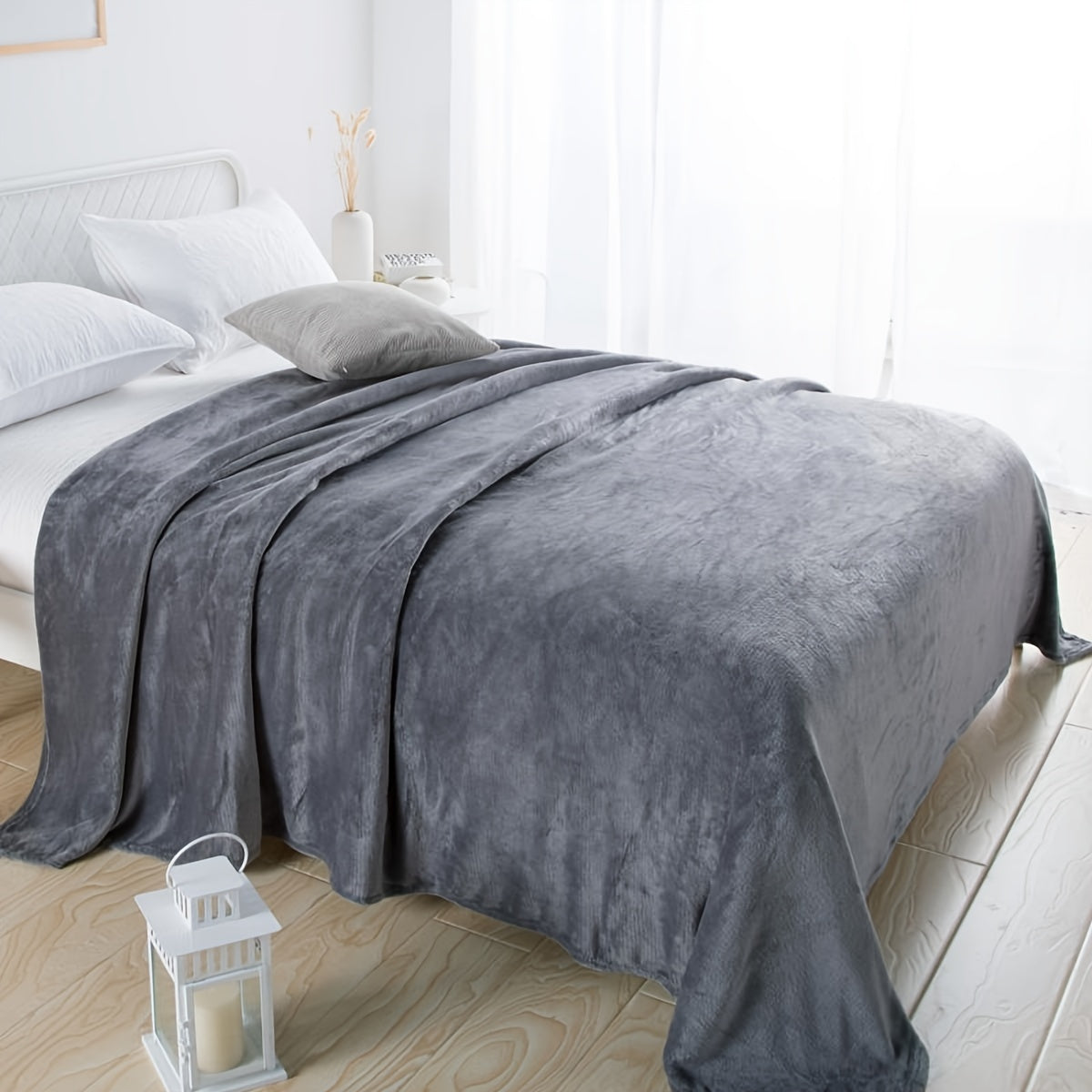 Grijze Flanellen Deken: Luxe Comfort voor Elk Seizoen