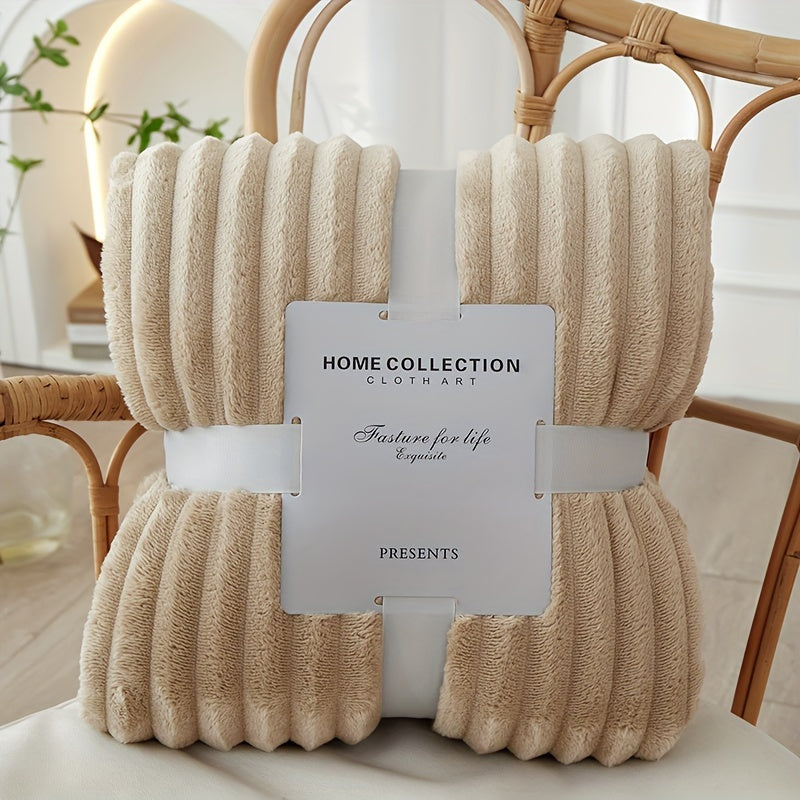 Luxe Flanel Polyester Deken – Ultiem Comfort & Warmte