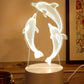 GeoDolphin - Trendy 3D Illusie Tafelverlichting