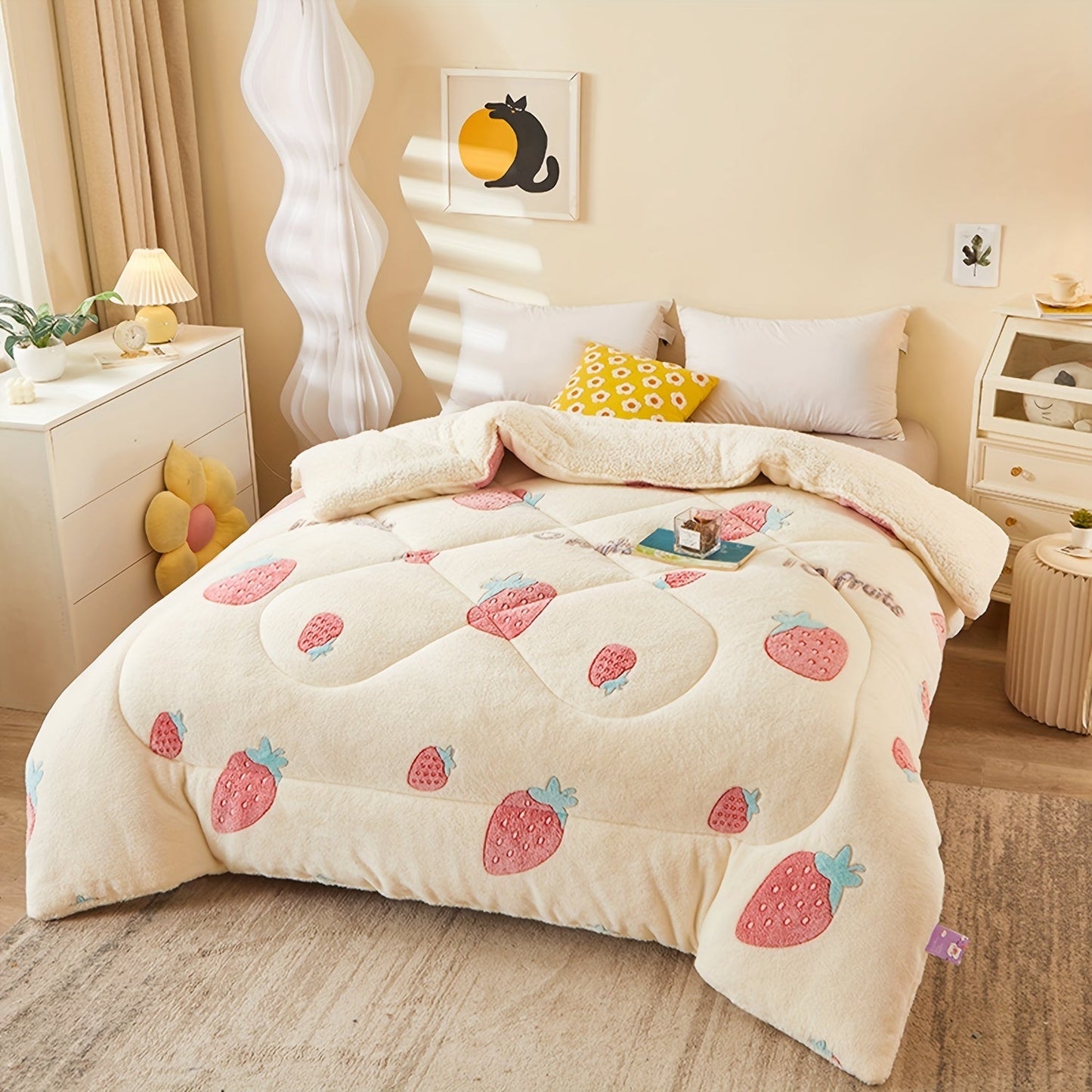 FloralDream – Zacht Fleece Winter Dekbed