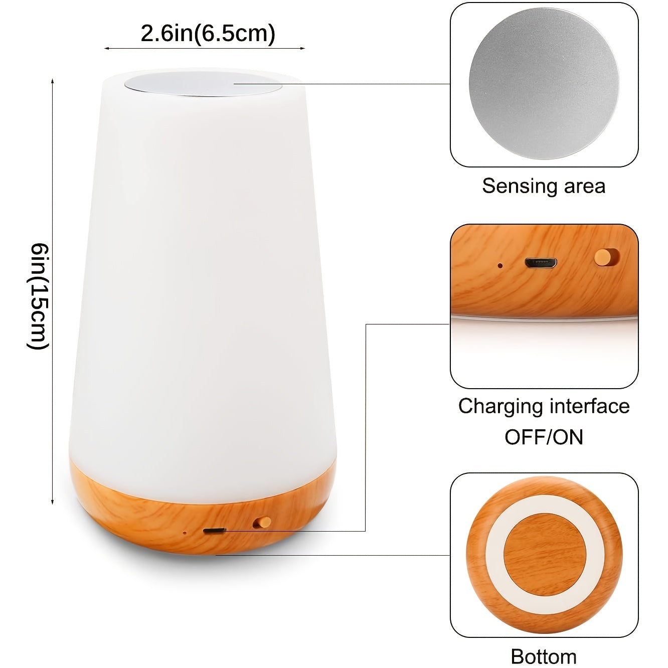 SpaceGlow – Draadloze LED Nachtlamp met Timer