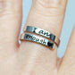 Empower Yourself with the "I Am Enough" Silver Ring | Boost Your Confidence and Strength
