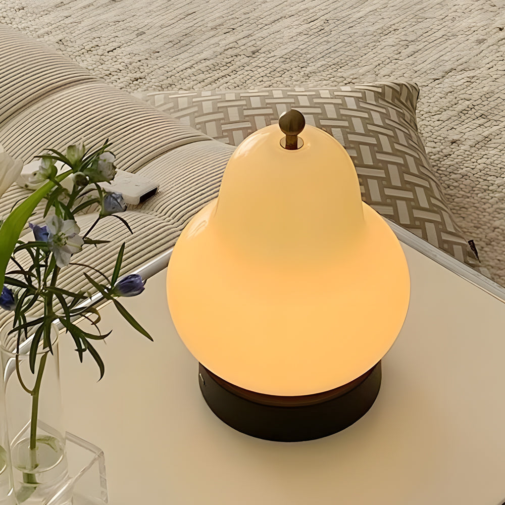 Elegante USB Peervormige Tafellamp met Dimbare LED