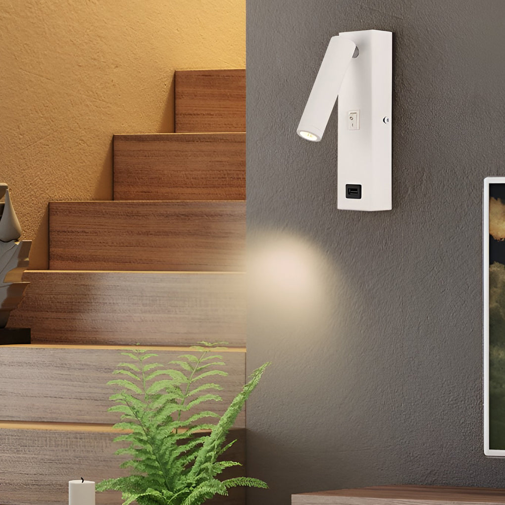 ArtiLicht Luxe Wandlamp met Verstelbare LED en USB-Oplaadpoort