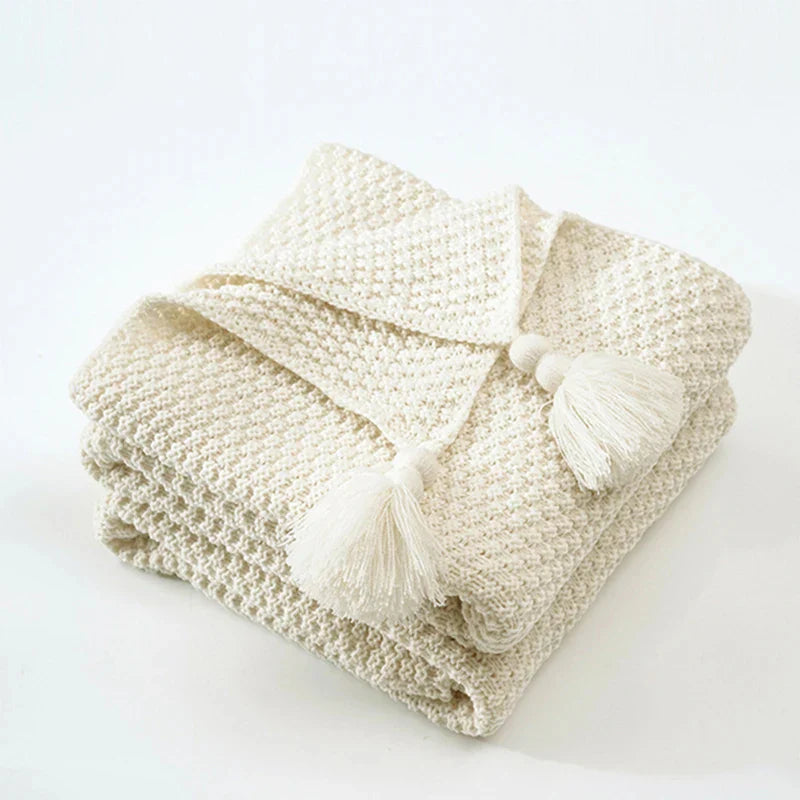 NordicCozy – Handgeweven Woldeken met Franje