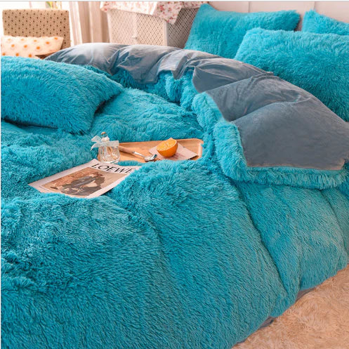 FluffCandy - Luxe Langharig Dekbedovertrek voor Winterse Warmte