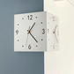 DualEdge Clock - Elegante Wandklok met Stille Mechanisme